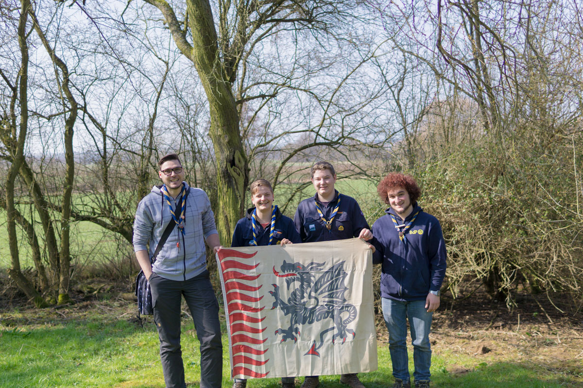 Der frisch gewählte Vorstand<br>Von Links nach Rechts: Christopher Loos (Matt), Thomas Rustler, Philipp Meyer (Fipsi) und Ben Mayer (Fidél)